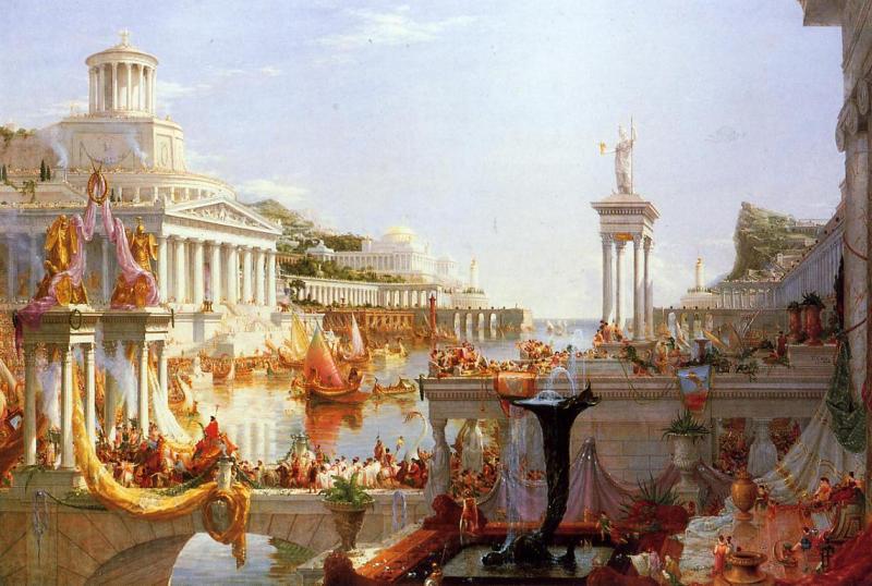 Thomas Cole Course of Empire Consumation of  Empire